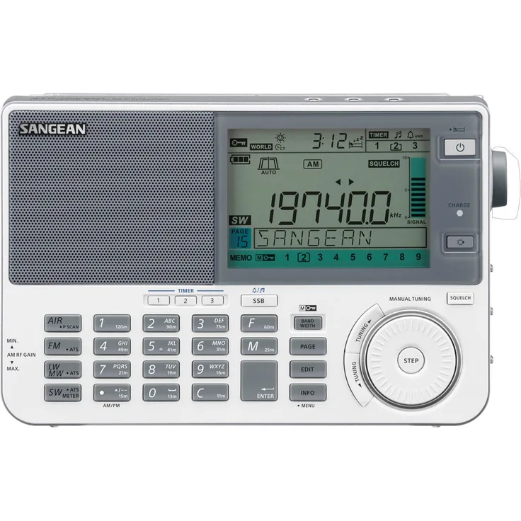 Sangean ATS-909X2 Profi Weltempfänger mit UKW Stereo, weiß weiß