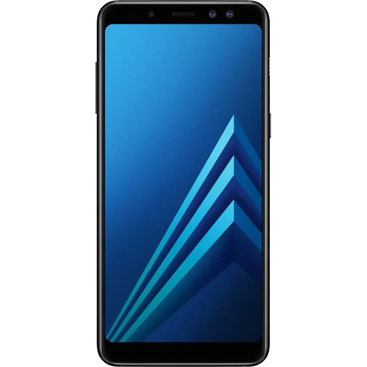 Samsung Galaxy A8 Pixel (2018) Smartphone 14,22cm Pixel (5,6 Zoll) Super-AMOLED-Display, 32GB interner Speicher, 4GB RAM, Dual-SIM, Android, Black – Bild 1