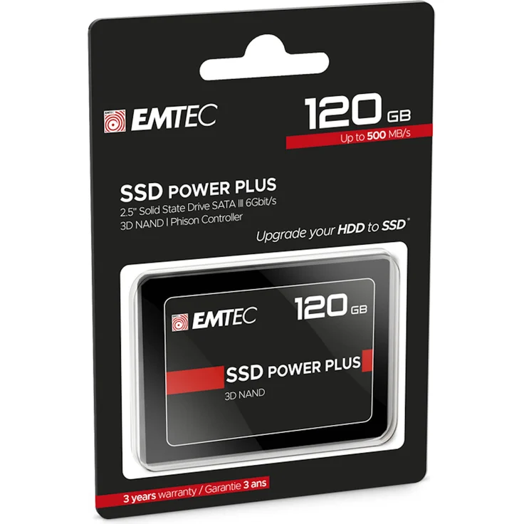 EMTEC SSD Power Plus - SSD - 120GB - intern - 2.5 Zoll (6,4 cm) - SATA 6Gb/s (ECSSD120GX150) – Bild 6