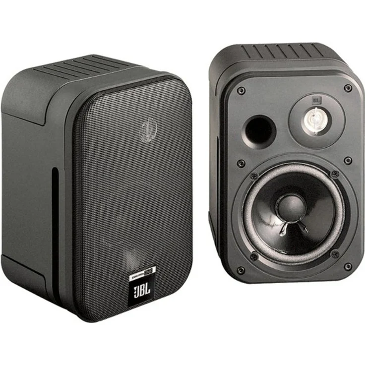 JBL Control One Robuster Kompakter Regallautsprecher Satellitenlautsprecher Studio-Monitor-Lautsprecher (1 Paar) schwarz Regallautsprecher - 50 Watt - schwarz – Bild 2