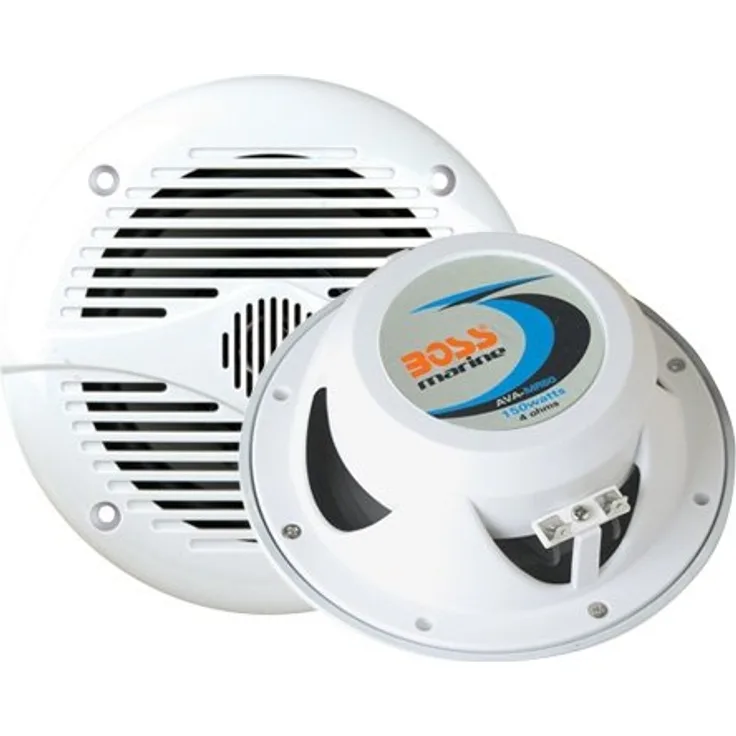 BOSS Audio MR50W Marine Serie 150 Watt 2 Wege Lautsprecher Einbau-Lautsprecher - 150 Watt - weiß