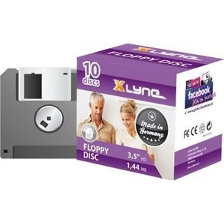 Xlyne disketten 10x 8,89cm hd 3,5bl (9010000)