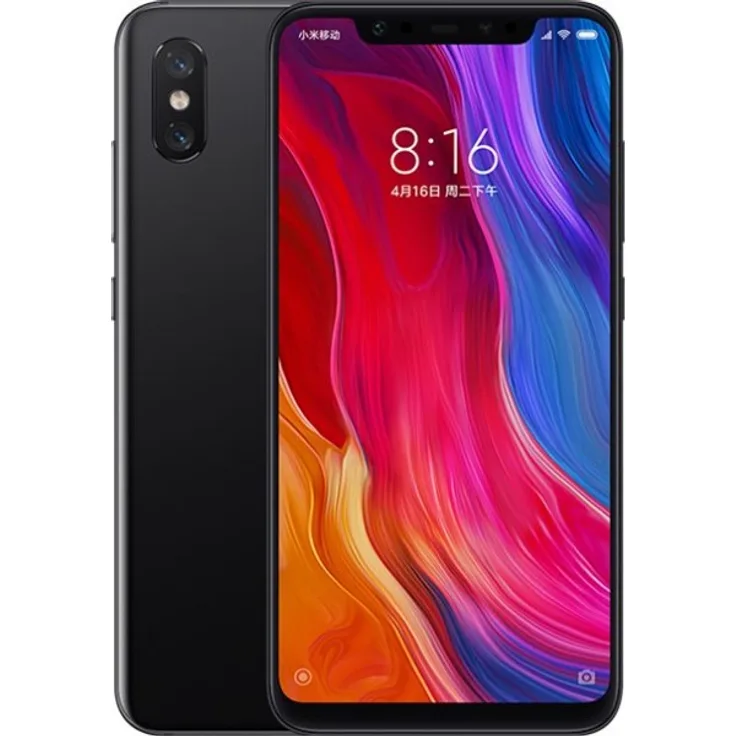 Xiaomi Mi 8 Smartphone 15,8cm (6,2 Zoll) SAMOLED-Display, 64GB interner Speicher, 6GB RAM, Dual-SIM, Android, Black