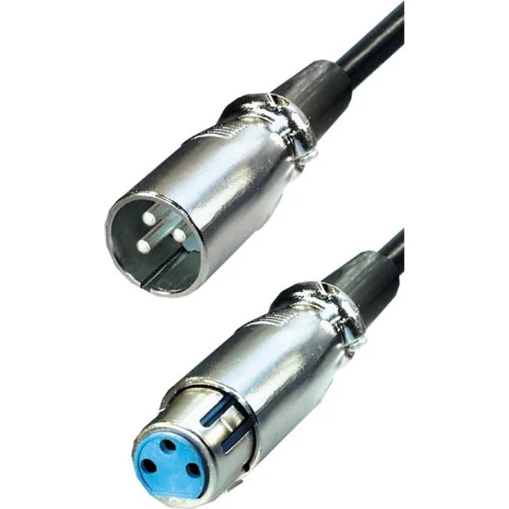 XLR Kabel 3pol Stecker auf 3pol Kupplung, 3m