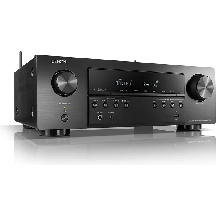 Denon AVR-S650H - 5.2 AV-Receiver, 135W/Kanal, 4K, Dolby TrueHD, Bluetooth, HEOS, AirPlay 2, Spotify, HDR