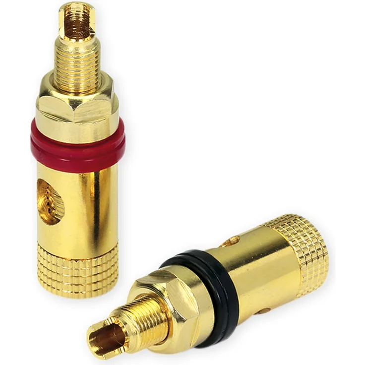 Bananeneinbaubuchse DYNAVOX PRO V, 2er-Set, vergoldet