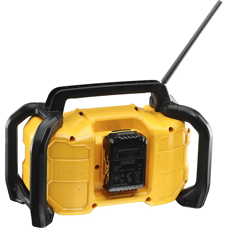 DeWalt DCR029-QW Baustellenradio mit Bluetooth, LCD-Display, schwarz, gelb – Bild 4