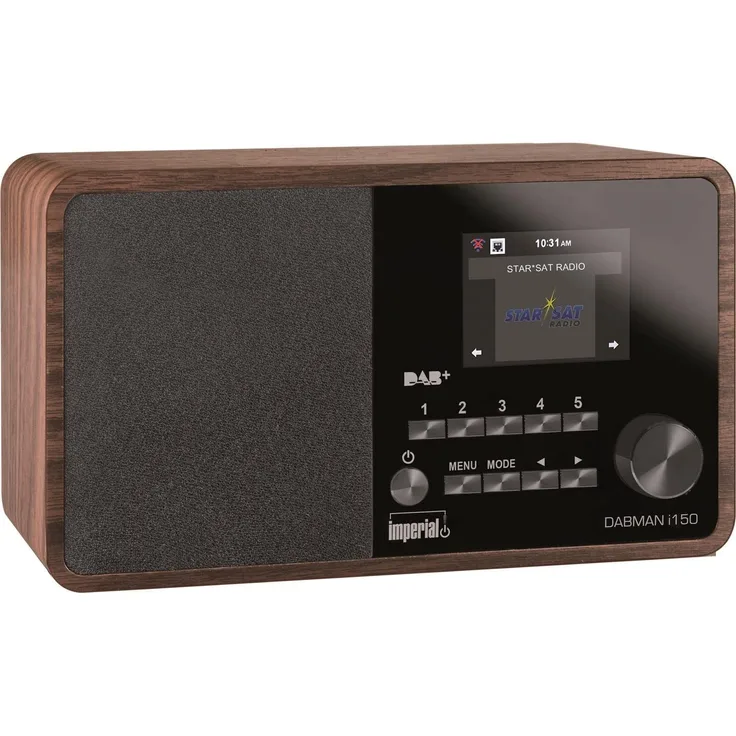 Imperial Dabman I150 Tischradio mit WLAN, LED-Anzeige, braun
