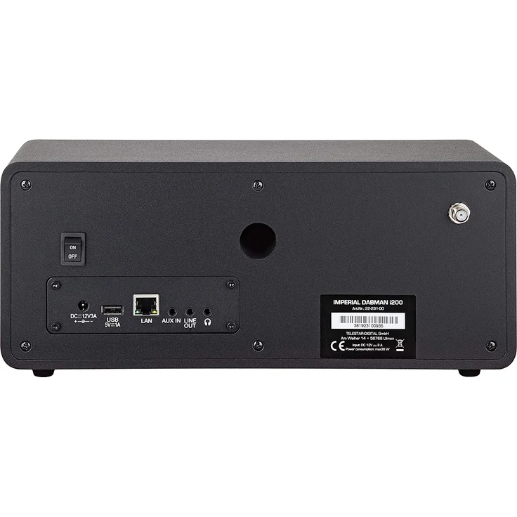 Imperial Dabman i200 22-231-00 Tischradio DAB+/UKW/Internetradio mit WLAN, Spotify-Connect, TFT-Display, schwarz – Bild 4