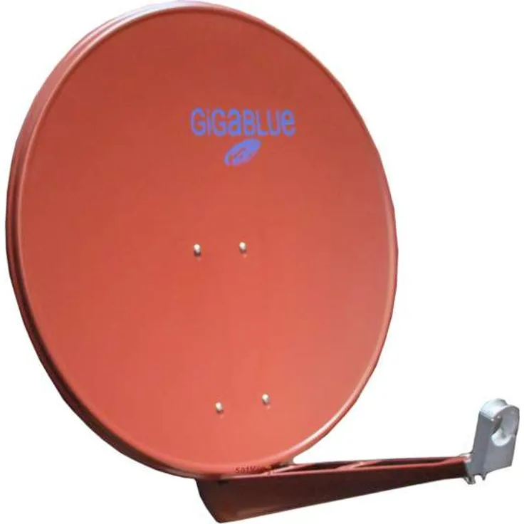GigaBlue HD Super 85cm Doppelarm Alu Sat Antenne Rot