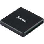 Hama Kartenleser USB 3.0 (Kartenlesegerät für SD | SDHC | SDXC | microSD | microSDHC | microSDXC | CF Speicherkarte, Card Reader mit USB Kabel für Windows PC|Mac|Notebook|Laptop|TV) schwarz