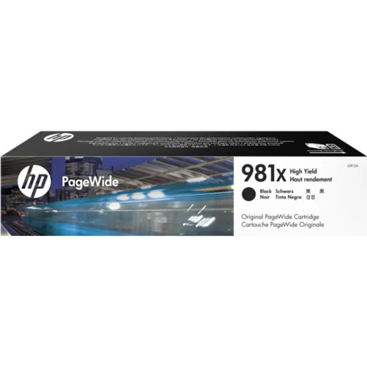 HP 981X (L0R12A) Original PageWide Druckerpatrone (mit hoher Reichweite für HP PageWide Enterprise) schwarz – Bild 1