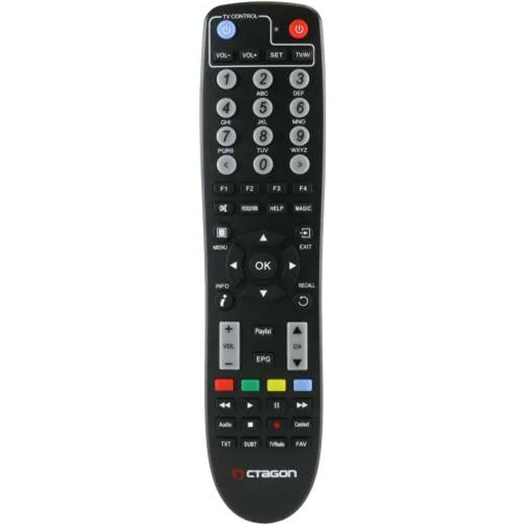 Fernbedienung Original für Octagon SF8008 Single, Combo, Twin, Mini Combo SF RCU 04 Schwarz