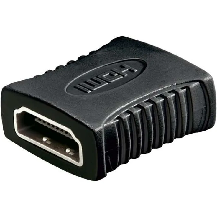 Goobay 68688 HDMI Adapter, Vernickelt, HDMI-Buchse (Typ A) > HDMI-Buchse (Typ A)
