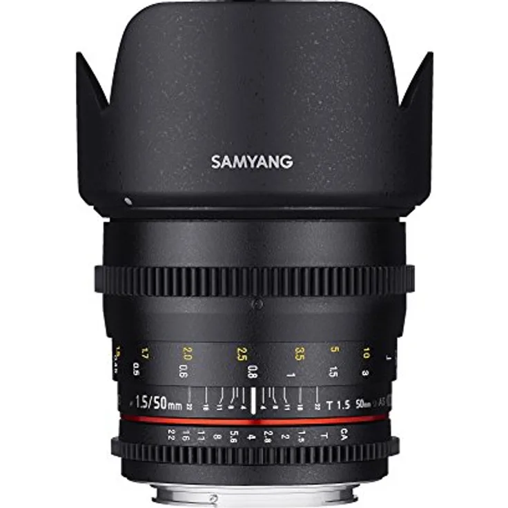 Samyang 50 mm T1.5 AS UMC VDSLR Lens for Micro Four Thirds, black