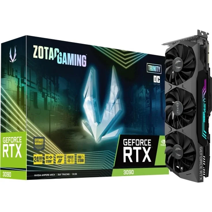 Zotac Gaming GeForce RTX 3090 Trinity OC, 24GB GDDR6X, HDMI, 3x DP (ZT-A30900J-10P) – Bild 1