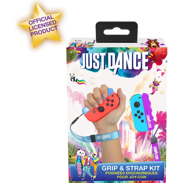 Subsonic SA5506 Just Dance 2019 - Grip and Strap Pack - Ergonomische Komfortgriffe mit Handschlaufen für Nintendo Switch JoyCon Controller Purple-blau