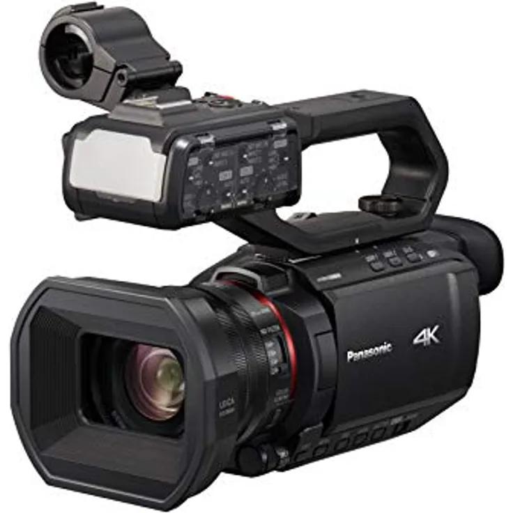 Panasonic HC-X2000E Profi Camcorder (4K Video, Kamera mit LEICA Objektiv, 25mm Weitwinkel, 24x optischer Zoom, Autofokus, professionelle Videokamera)