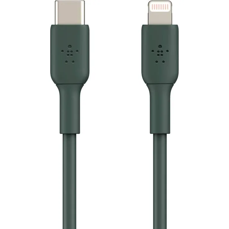Belkin Lightning/USB-C Kabel PVC, 1 m, midnight green, grün