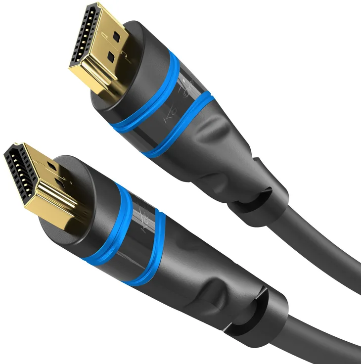 KabelDirekt Ultra High Speed HDMI Kabel - 7680 x 4320 60HZ DSC - unterstützt (Ultra High Speed UHD-II, 4K120HZ, VRR, eARC, Dynamic HDR10+, Dolby Vision & PS5, HDTV & alle HDMI Geräte) - 1 Meter