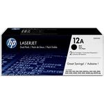 Hewlett-Packard HP 12A schwarz (Q2612AD) Doppelpack (Q2612AD)