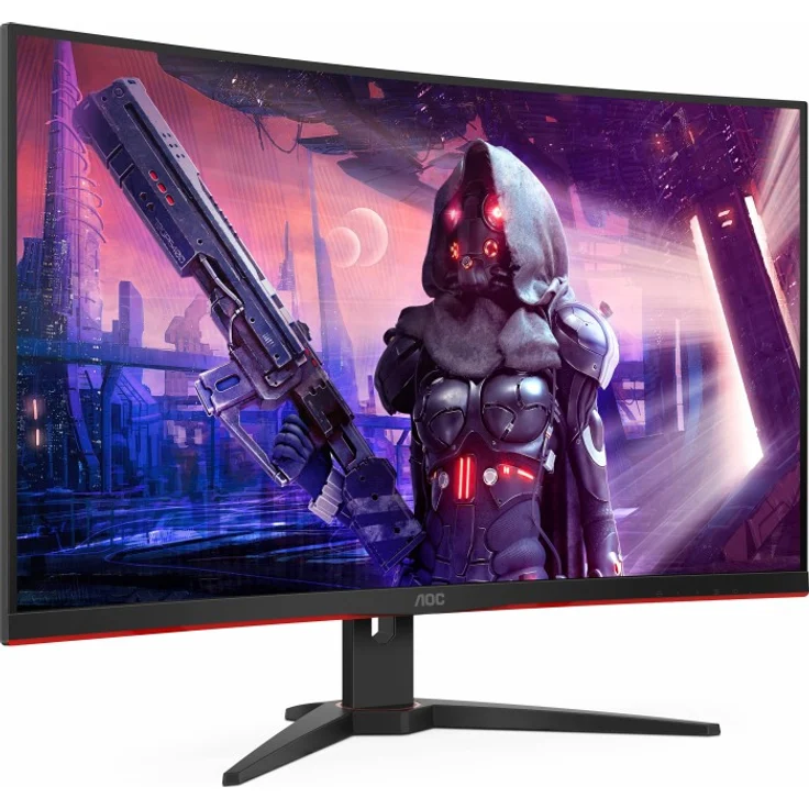 AOC Gaming CQ32G2SE/BK LED display 80 cm (31.5'' ) 2560 x 1440 Pixel 2K Ultra HD Schwarz - Rot [Energieklasse G] (CQ32G2SE/BK) – Bild 2