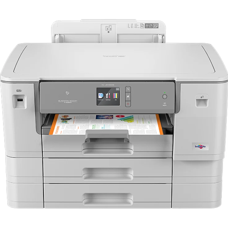 Brother HL-J6100DW - Tintenstrahldrucker, Druckgeschwindigkeit (S/min): 35 S/W, 27 Farbe, Auflösung: 1200 x 4800 (USB, LAN, WLAN, AirPrint, Mobile Print, WPS, NFC, Wi-Fi Direct, Cloud Print) HLJ6100DWRE1 – Bild 1