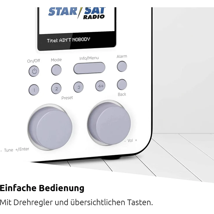 TechniSat VIOLA 2 C IR Internetradio mit WLAN, Wecker, TFT-Display, schwarz – Bild 8