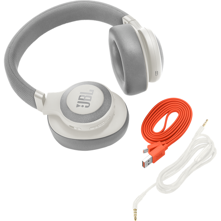 JBL E65BTNC Over Ear Bluetooth Kopfhörer - Active Noise Cancelling Headphones mit JBL Signature Sound - Musikgenuss für bis zu 24 Stunden Weiß – Bild 6