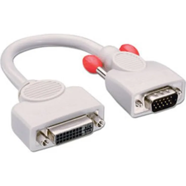 Lindy Premium - Display-Adapter - DVI-I (W) - HD-15 (M) - 0,2 m (41223)