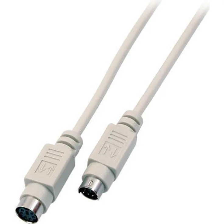 EFB-Elektronik - Tastatur-/Mausverlängerungskabel - PS/2 (W) bis PS/2 (M) - 3 m - geformt - beige (EK323.3)