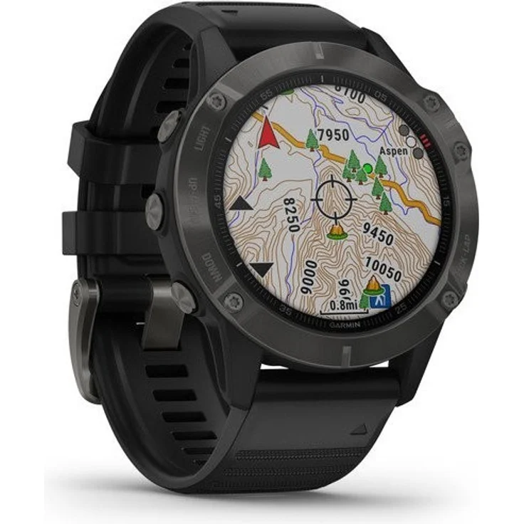 Garmin fēnix 6 Sapphire Smartwatch GPS, Unisex, 47mm, Kunststoffgehäuse, Silikonarmband, Schiefergrau – Bild 11
