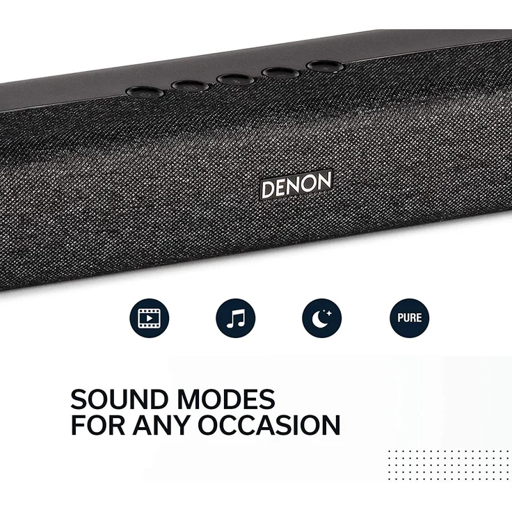 Denon DHT-S416H 2.1 Soundbar mit Subwoofer, kabellos/kabelgebunden, geeignet für TV, schwarz – Bild 3