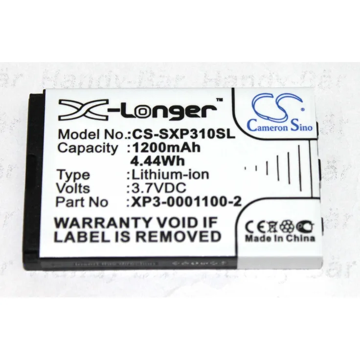 Akku für Sonim XP3 Enduro kompatibel zu XP3-000XP-1100 1200 mAh 4,44 WS