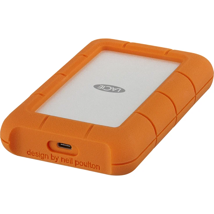 LaCie Rugged Secure STFR2000403 - Festplatte - verschlüsselt - 2 TB - extern (tragbar) - USB 3.1 Gen 1 (USB-C Steckverbinder) - 256-Bit-AES - mit 2-jähriger Wartungsvertrag für Datenwiederherstellung (STFR2000403) – Bild 1