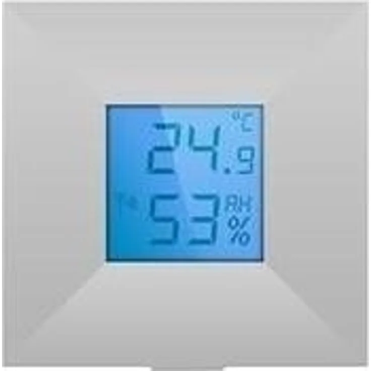 LUPUSEC Temperatursensor mit Display für die XT Smarthome Alarmanlagen, nicht kompatibel mit der XT1, das Display zeigt Temperatur und Luftfeuchte, ermöglicht temperaturgesteurertes Schalten, Automation, 12049