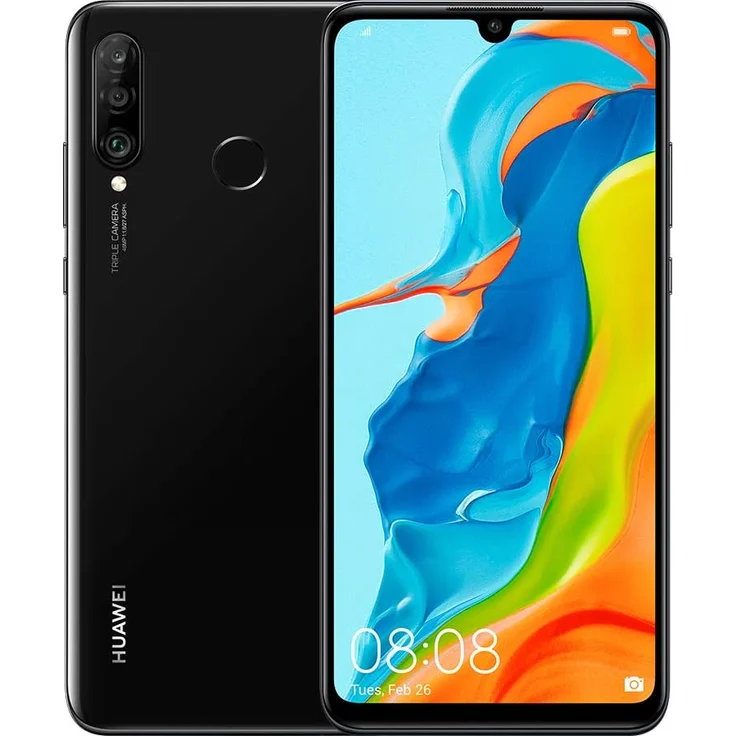 Huawei P30 lite New Edition Smartphone 15,62cm (6,15 Zoll) LTPS-Display, 256GB interner Speicher, 6GB RAM, Dual-SIM, Android 9 (Pie), EMUI 9.0.1, Schwarz – Bild 1