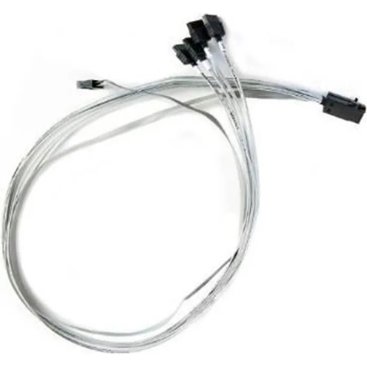 Microsemi Adaptec - Internes SAS-Kabel - mit Sidebands - SAS 6Gbit/s - 4-Lane - 36-polig 4x Mini SAS HD (SFF-8643) (M) - bis - 7-poliges SATA (W) - 80 cm (2279800-R)