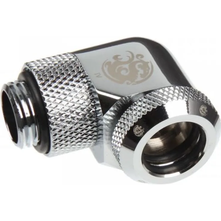 Bitspower Reinforced Rotary G1- 4 inch 90 Degree Square Multilink Adapter for 12 mm Outer Diameter Brass