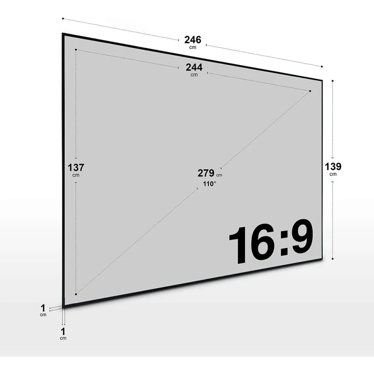 ESMART Expert UKD Tageslicht GRAU 244 x 137 cm (110'') 16:9 – Bild 3