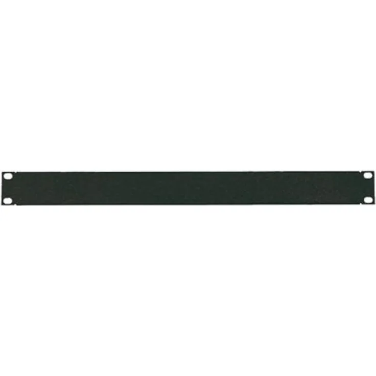 LogiLink PN101B - 19'' Geschlossenes Blindpanel 1 HE (Höheneinheit) aus 1.2mm Stahlblech zur Abdeckung von Leerfeldern im 19'' Schrank, Schwarz
