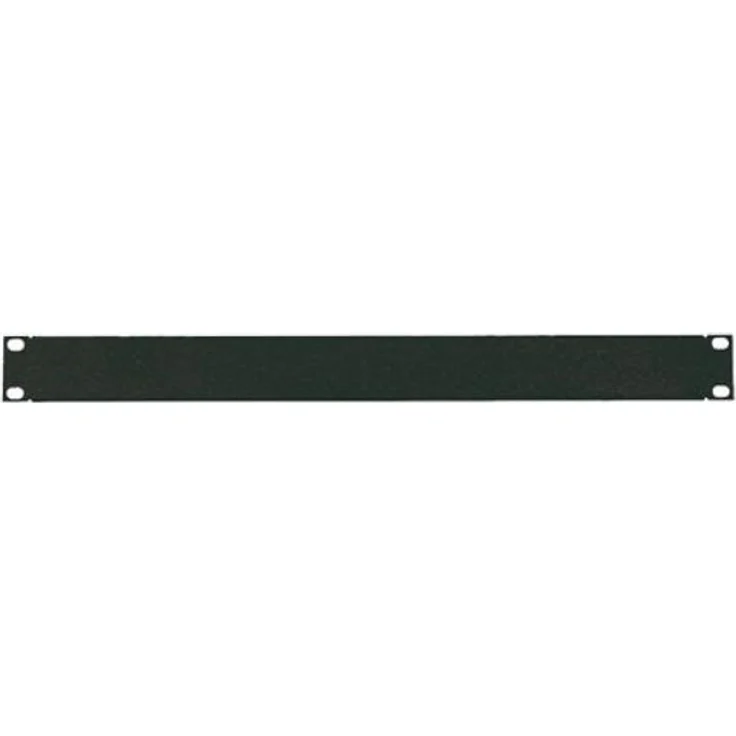 LogiLink PN101B - 19'' Geschlossenes Blindpanel 1 HE (Höheneinheit) aus 1.2mm Stahlblech zur Abdeckung von Leerfeldern im 19'' Schrank, Schwarz