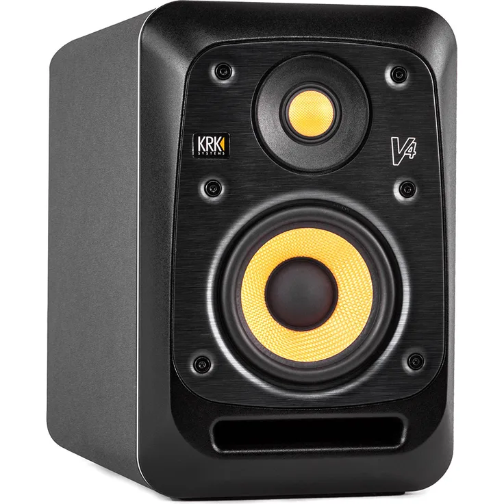 KRK V4S4 Studiomonitor schwarz, gelb