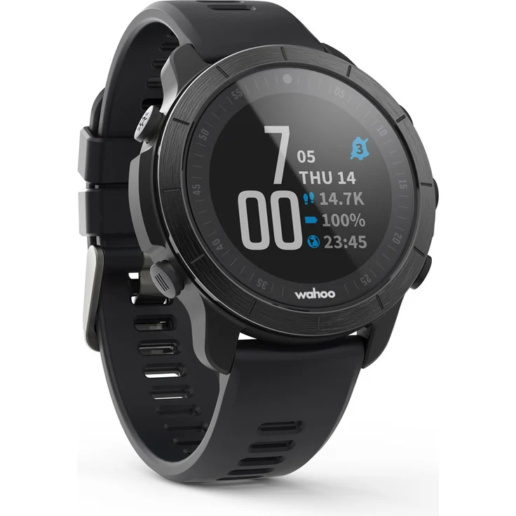 Wahoo Fitness Elemnt Rival Multisportuhr GPS, Unisex, 46,5mm, Silikonarmband, Schwarz – Bild 1