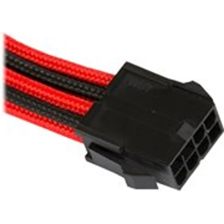 Phanteks 8-poliger PCIe Power (6+2) (W) bis 8-poliger PCIe Power (M) - 50 cm - Schwarz, Rot (PH-CB8V_BR)