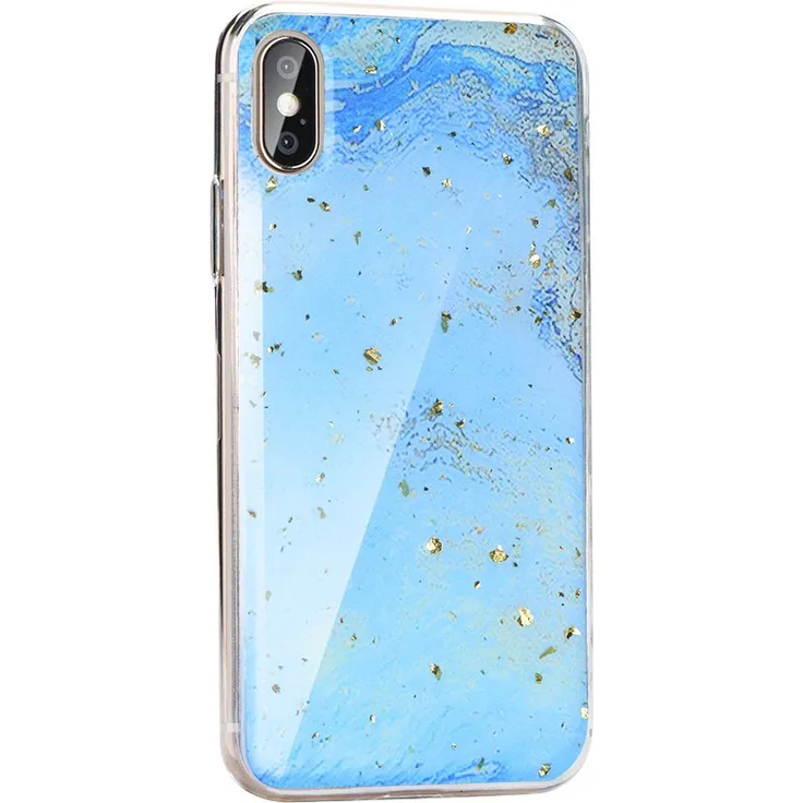 cofi1453 Marble Hülle, geeignet für Apple iPhone X, Handy-Schutzhülle, bunt