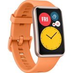 Huawei Watch Fit Smartwatch GPS, Unisex, 46x30mm, Silikonarmband, Orange