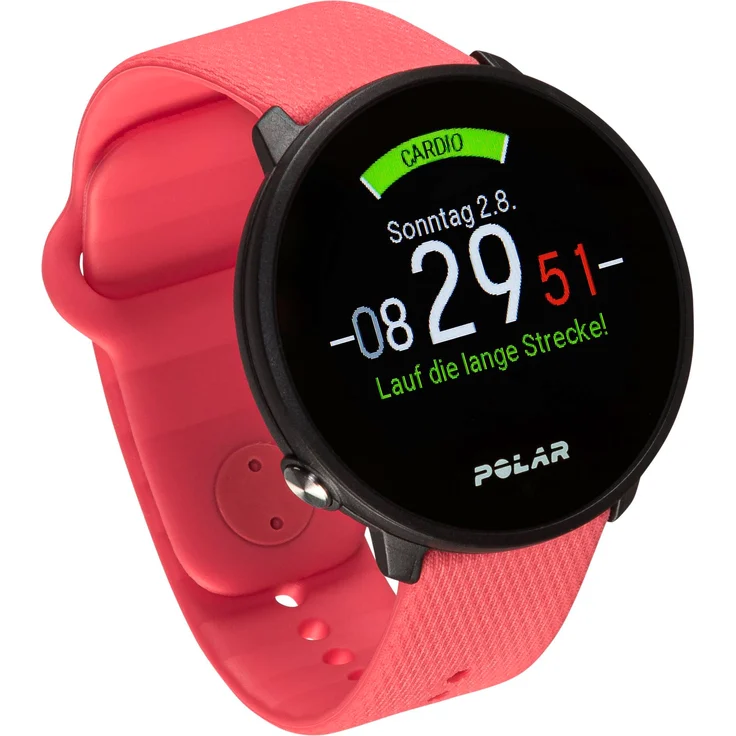 Polar Unite Fitness-Tracker GPS, Unisex, S-L, Silikonarmband, Pink (90081802) – Bild 3