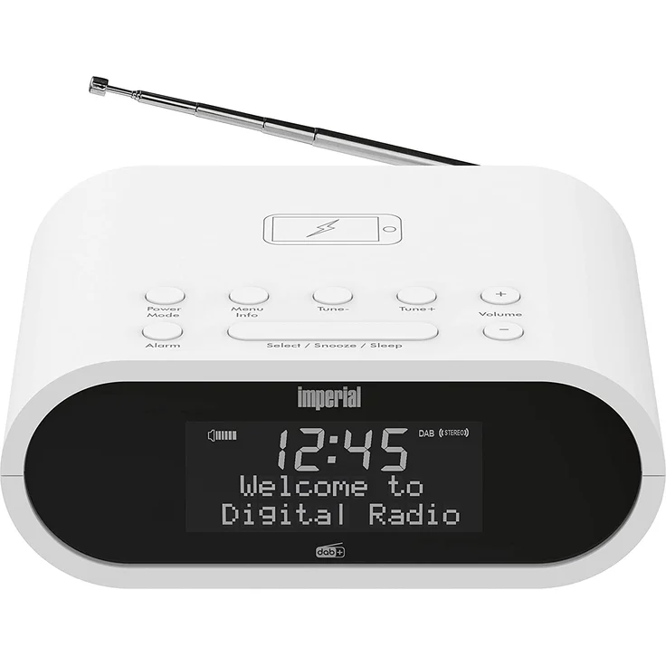 Imperial Dabman d20 Radiowecker, Dot-Matrix-Display, weiß – Bild 2