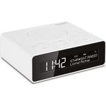 TechniSat Digitradio 51 Radiowecker mit Wecker, LCD-Display, weiß